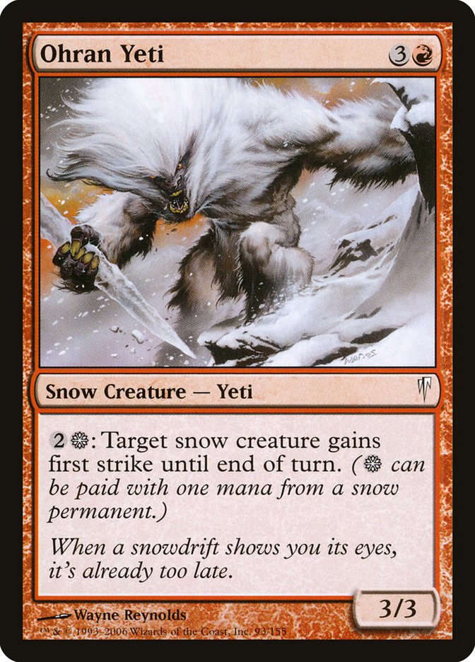 Ohran Yeti [Coldsnap] | Card Citadel