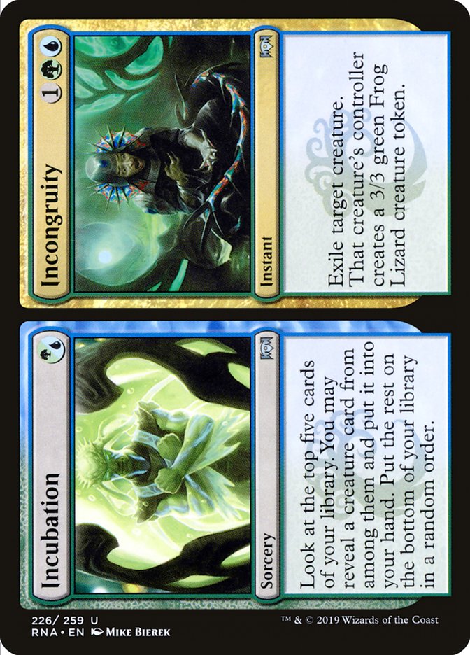 Incubation // Incongruity [Ravnica Allegiance] | Card Citadel