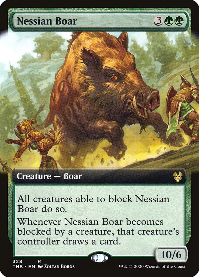 Nessian Boar (Extended Art) [Theros Beyond Death] | Card Citadel