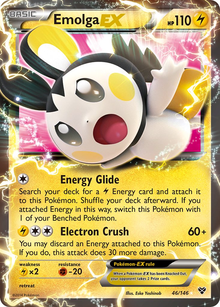 Emolga EX (46/146) [XY: Base Set] | Card Citadel