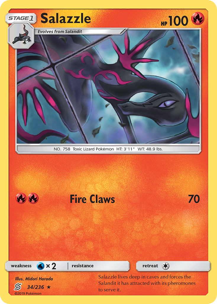 Salazzle (34/236) [Sun & Moon: Unified Minds] | Card Citadel