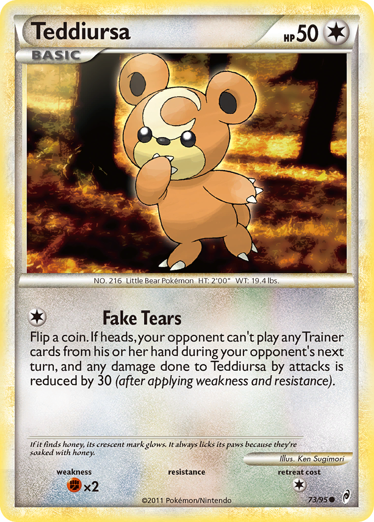 Teddiursa (73/95) [HeartGold & SoulSilver: Call of Legends] | Card Citadel