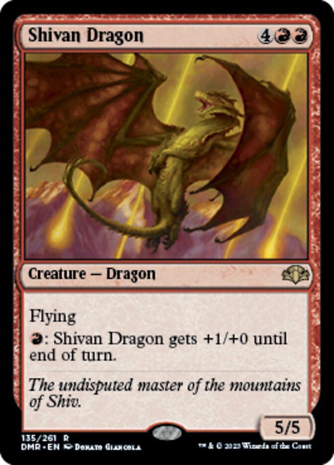 Shivan Dragon [Dominaria Remastered] | Card Citadel