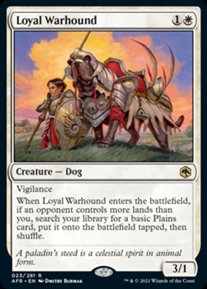 Loyal Warhound [Dungeons & Dragons: Adventures in the Forgotten Realms] | Card Citadel