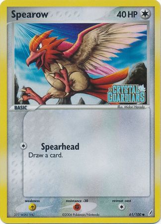 Spearow (61/100) (Stamped) [EX: Crystal Guardians] | Card Citadel