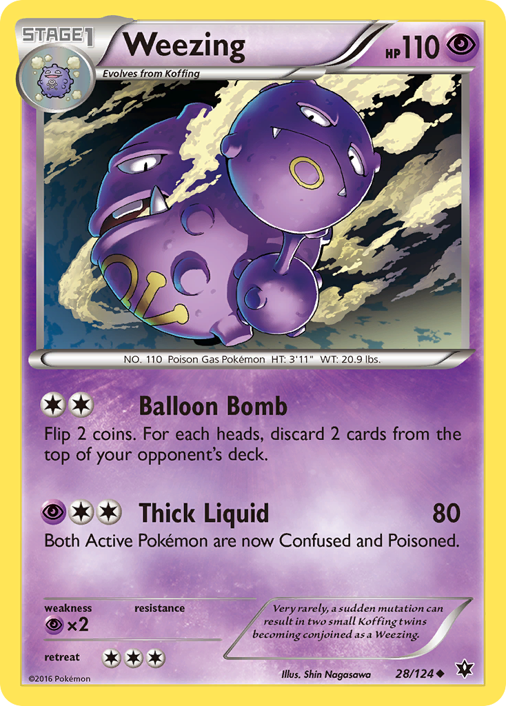 Weezing (28/124) [XY: Fates Collide] | Card Citadel