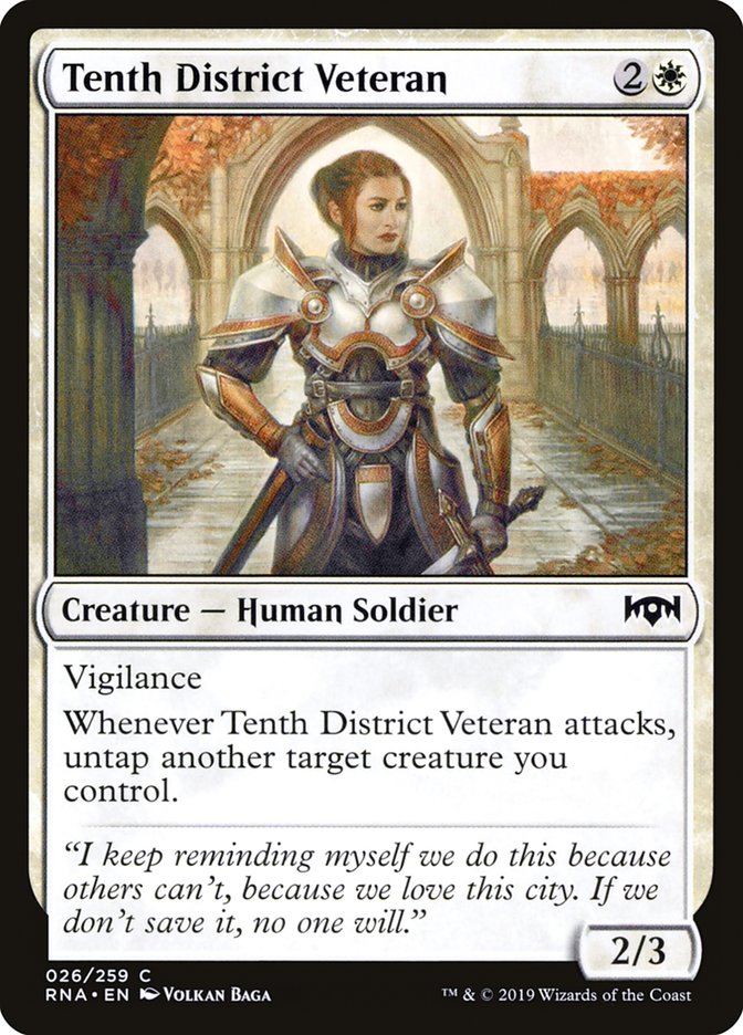 Tenth District Veteran [Ravnica Allegiance] | Card Citadel