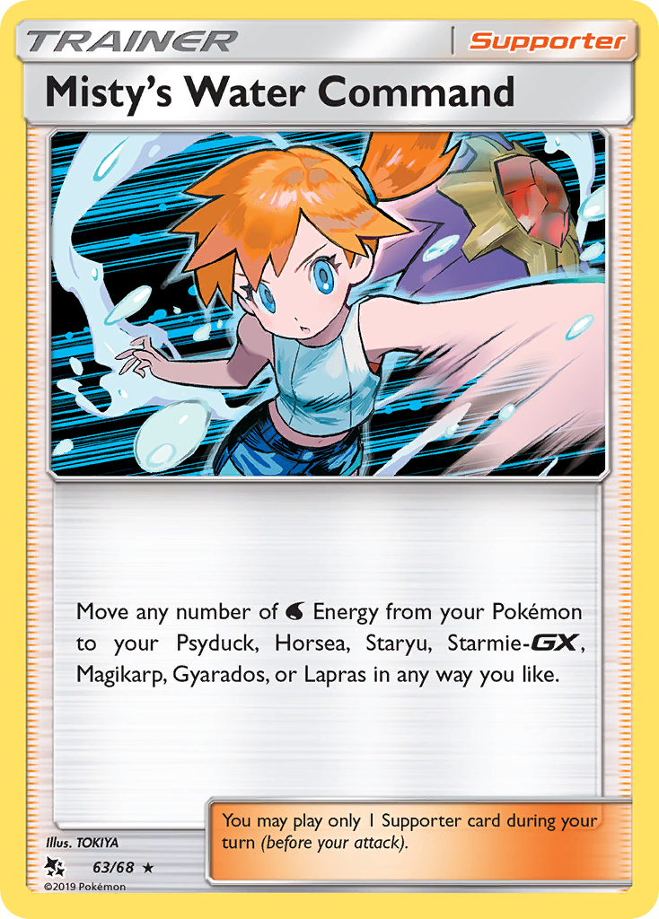 Misty's Water Command (63/68) [Sun & Moon: Hidden Fates] | Card Citadel