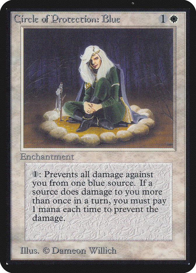 Circle of Protection: Blue [Limited Edition Alpha] | Card Citadel