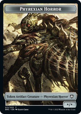 Servo // Phyrexian Horror Double-Sided Token [The Brothers' War Commander Tokens] | Card Citadel