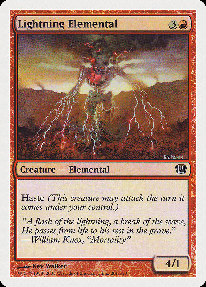 Lightning Elemental [Ninth Edition] | Card Citadel