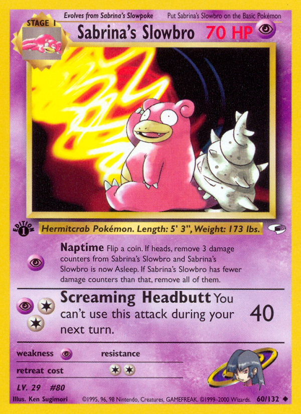 Sabrina's Slowbro (60/132) [Gym Heroes 1st Edition] | Card Citadel
