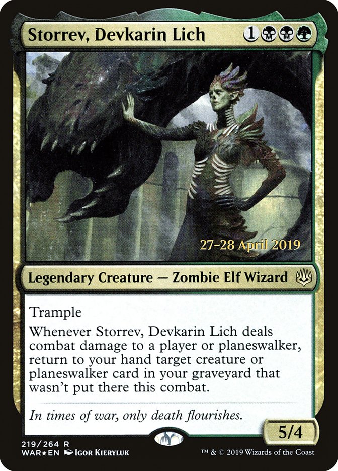 Storrev, Devkarin Lich  [War of the Spark Prerelease Promos] | Card Citadel