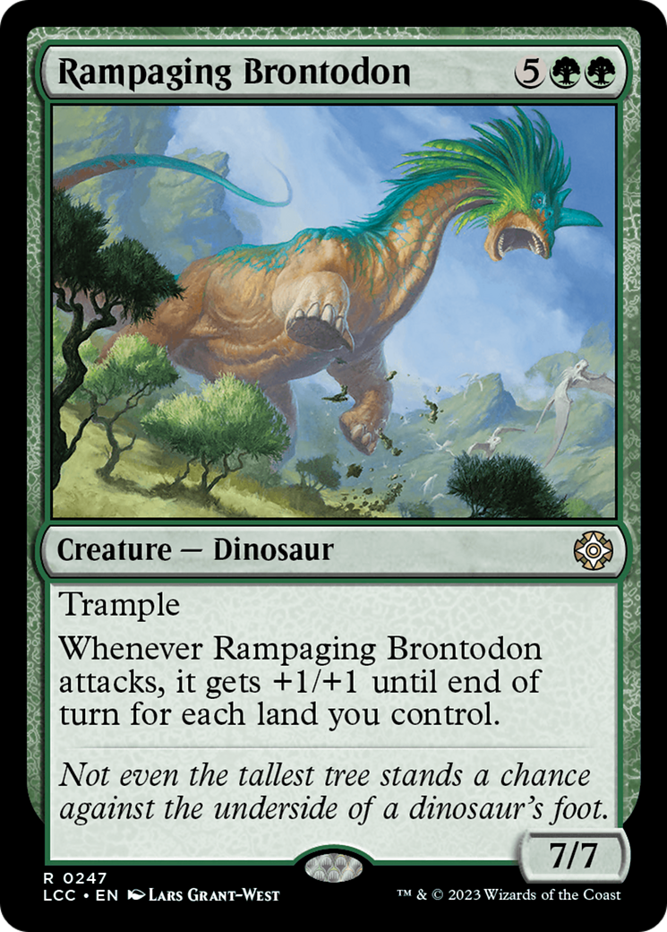 Rampaging Brontodon [The Lost Caverns of Ixalan Commander] | Card Citadel