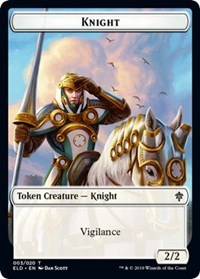 Knight // Food (17) Double-sided Token [Throne of Eldraine Tokens] | Card Citadel
