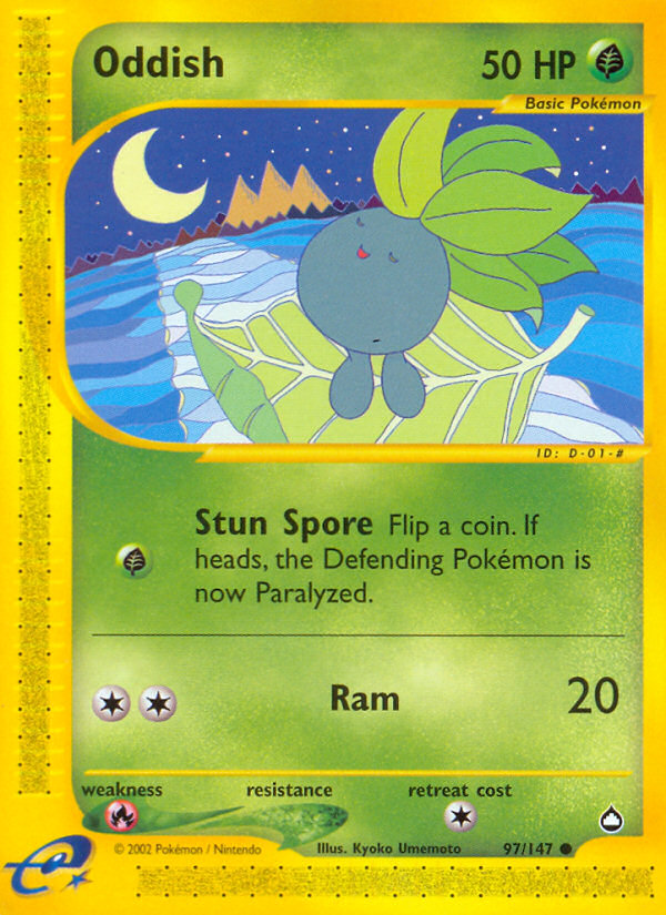 Oddish (97/147) [Aquapolis] | Card Citadel