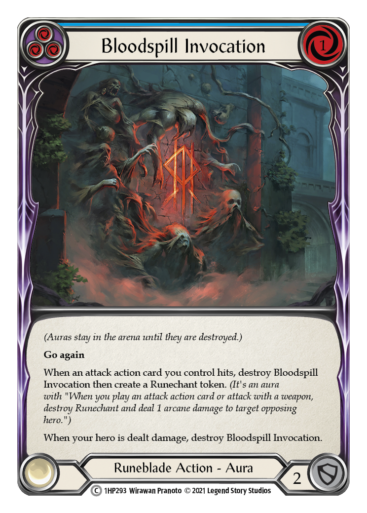 Bloodspill Invocation (Blue) [1HP293] | Card Citadel