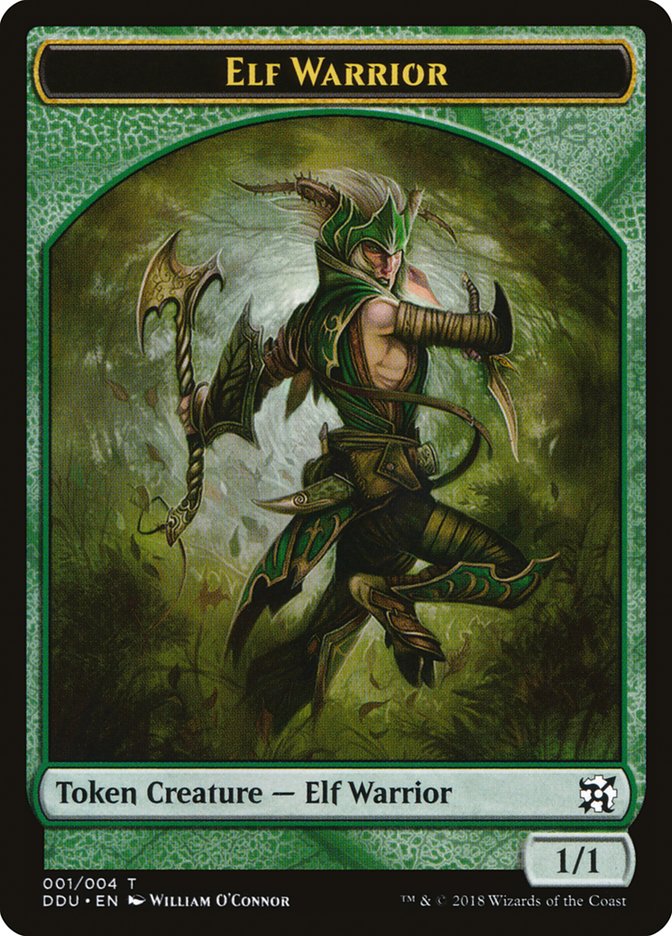 Elf Warrior Token [Duel Decks: Elves vs. Inventors Tokens] | Card Citadel