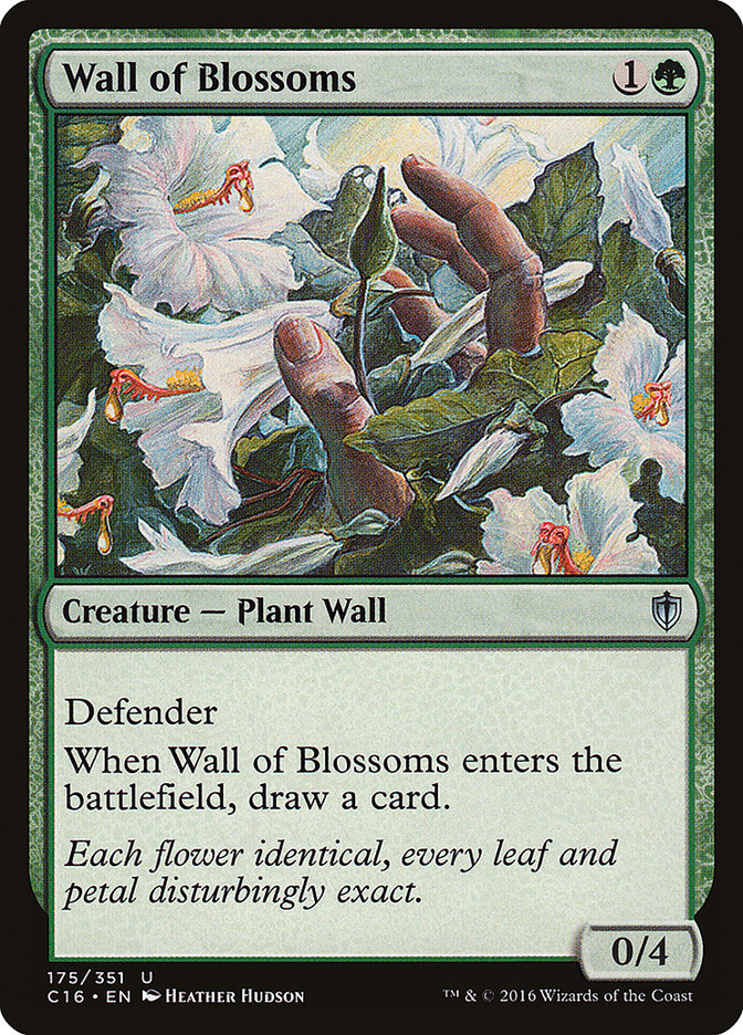 Wall of Blossoms [Commander 2016] | Card Citadel