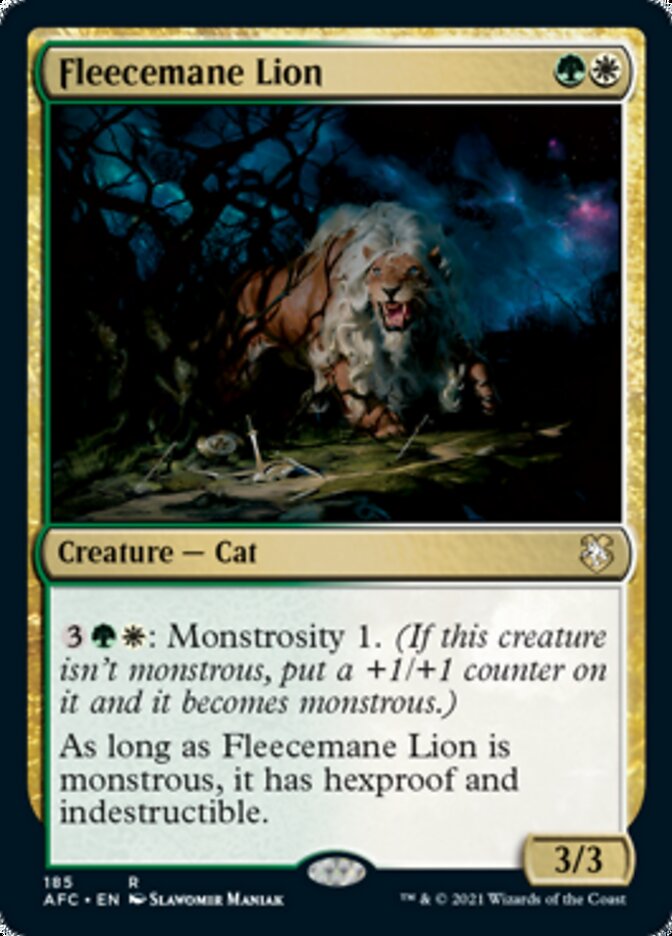 Fleecemane Lion [Dungeons & Dragons: Adventures in the Forgotten Realms Commander] | Card Citadel