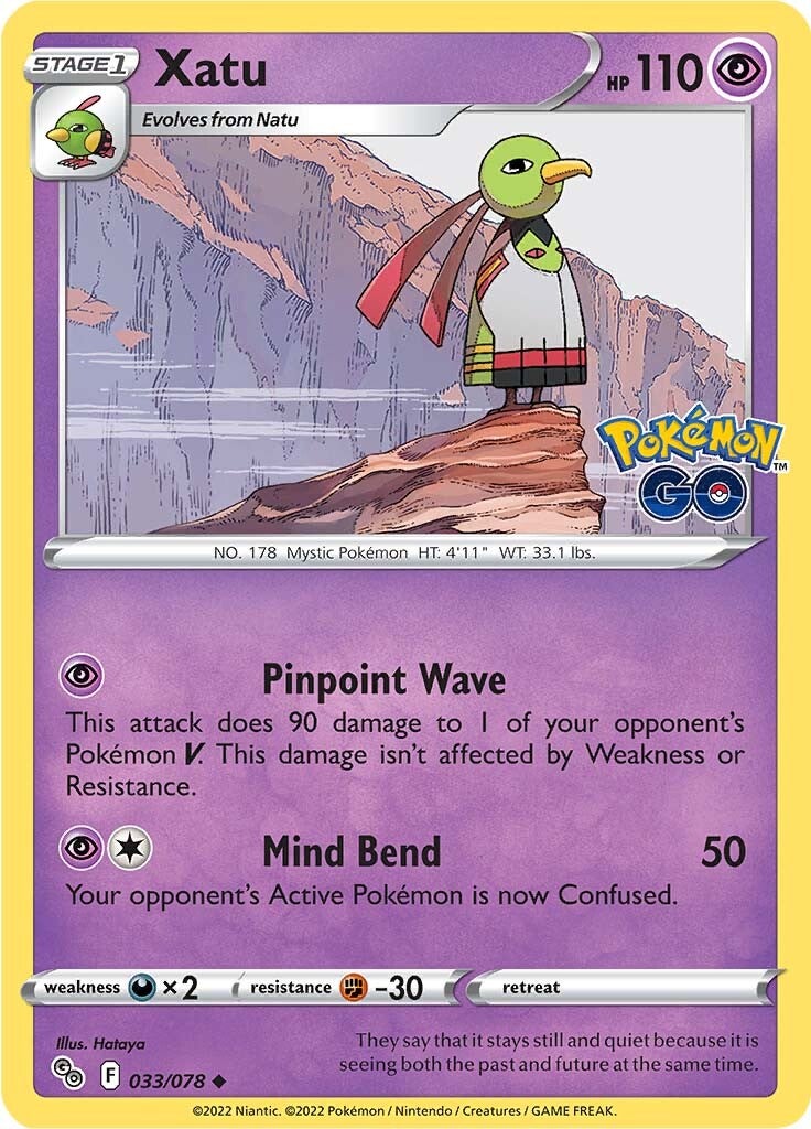 Xatu (033/078) [Pokémon GO] | Card Citadel