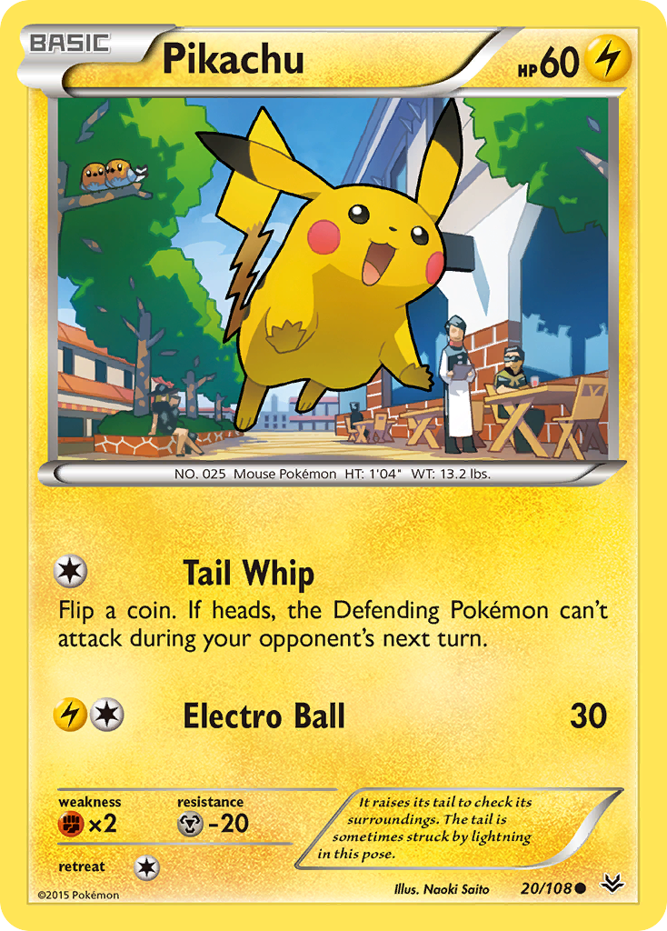 Pikachu (20/108) [XY: Roaring Skies] | Card Citadel