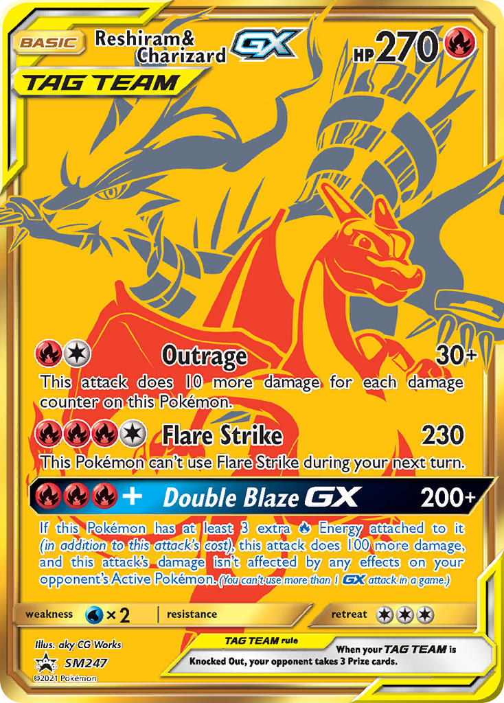 Reshiram & Charizard GX (SM247) [Sun & Moon: Black Star Promos] | Card Citadel