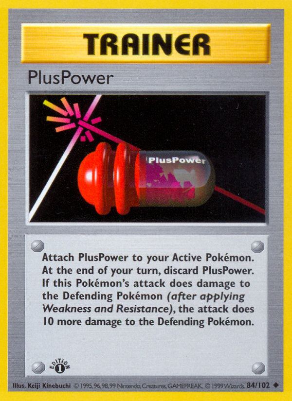 PlusPower (84/102) (Shadowless) [Base Set 1st Edition] | Card Citadel
