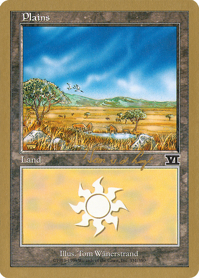 Plains (tvdl331) (Tom van de Logt) [World Championship Decks 2000] | Card Citadel