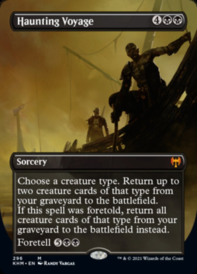 Haunting Voyage (Borderless Alternate Art) [Kaldheim] | Card Citadel