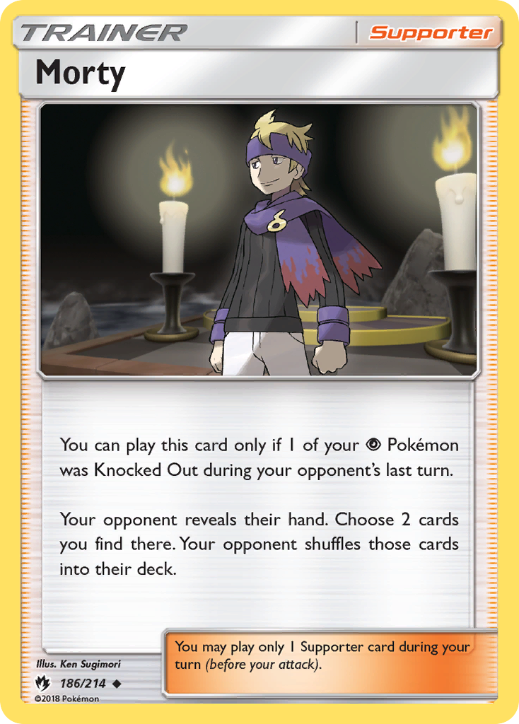 Morty (186/214) [Sun & Moon: Lost Thunder] | Card Citadel