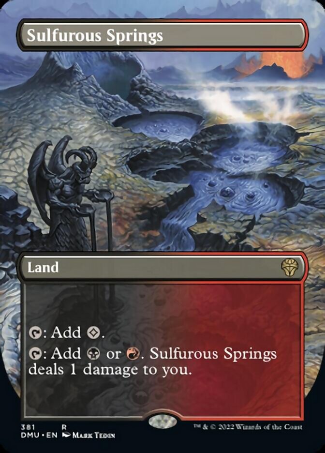 Sulfurous Springs (Borderless Alternate Art) [Dominaria United] | Card Citadel