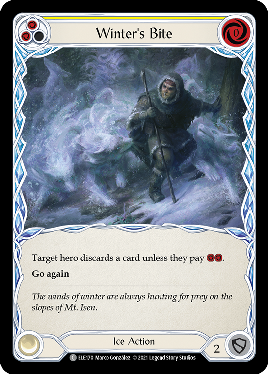 Winter's Bite (Yellow) [ELE170] (Tales of Aria)  1st Edition Normal | Card Citadel