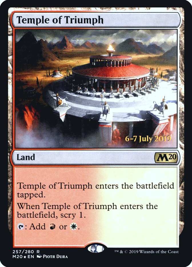 Temple of Triumph  [Core Set 2020 Prerelease Promos] | Card Citadel