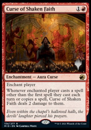 Curse of Shaken Faith (Promo Pack) [Innistrad: Midnight Hunt Promos] | Card Citadel