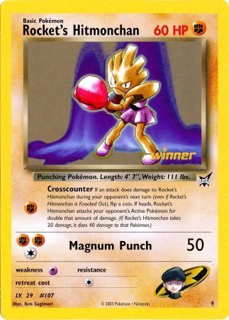 Rocket's Hitmonchan (9) (Jumbo Card) [Best of Promos] | Card Citadel