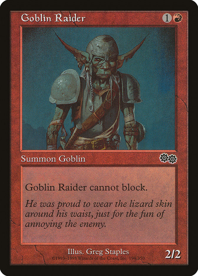 Goblin Raider [Urza's Saga] | Card Citadel