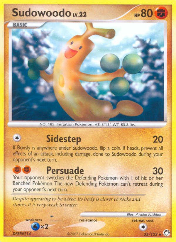 Sudowoodo (35/123) [Diamond & Pearl: Mysterious Treasures] | Card Citadel