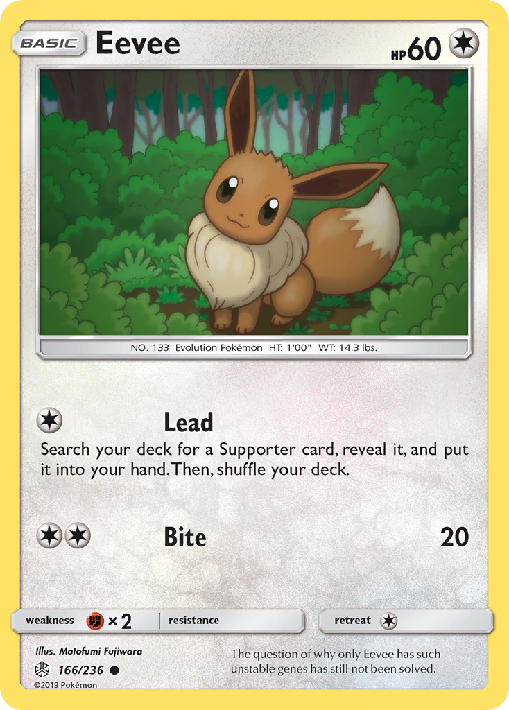 Eevee (166/236) [Sun & Moon: Cosmic Eclipse] | Card Citadel