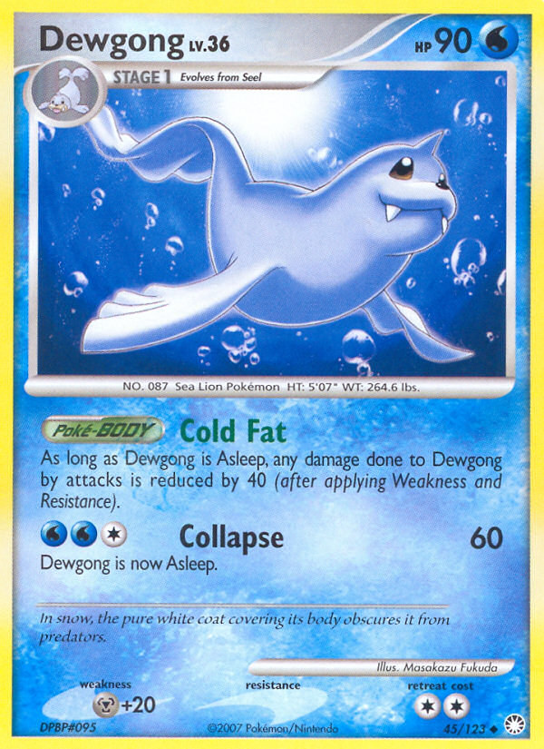 Dewgong (45/123) [Diamond & Pearl: Mysterious Treasures] | Card Citadel