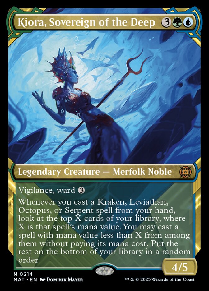 Kiora, Sovereign of the Deep (Showcase Halo Foil) [March of the Machine: The Aftermath] | Card Citadel