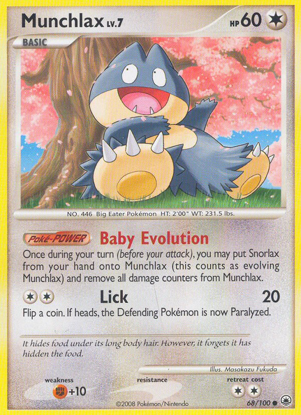 Munchlax (68/100) [Diamond & Pearl: Majestic Dawn] | Card Citadel