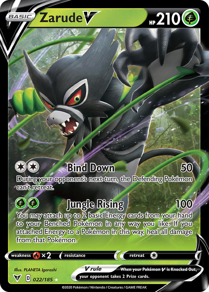 Zarude V (022/185) [Sword & Shield: Vivid Voltage] | Card Citadel