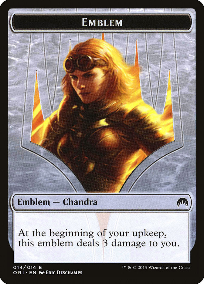 Chandra, Roaring Flame Emblem [Magic Origins Tokens] | Card Citadel