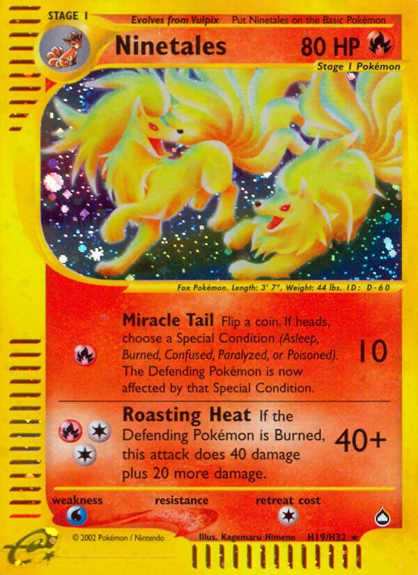 Ninetales (H19/H32) [Aquapolis] | Card Citadel