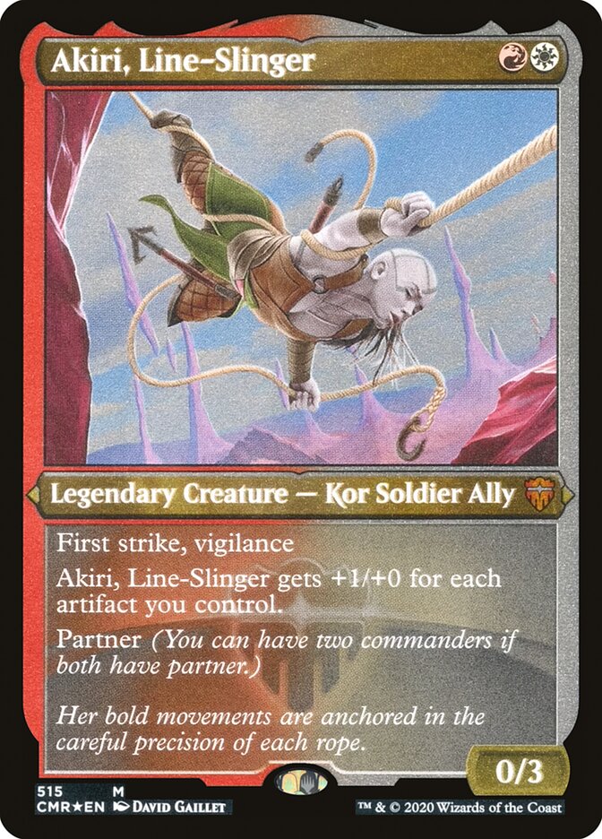 Akiri, Line-Slinger (Foil Etched) [Commander Legends] | Card Citadel