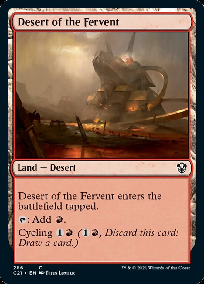 Desert of the Fervent [Commander 2021] | Card Citadel