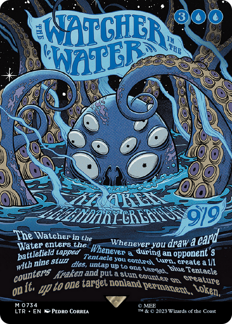 The Watcher in the Water (Borderless Poster) [The Lord of the Rings: Tales of Middle-Earth] | Card Citadel