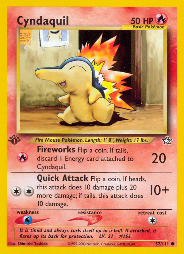 Cyndaquil (57/111) [Neo Genesis 1st Edition] | Card Citadel