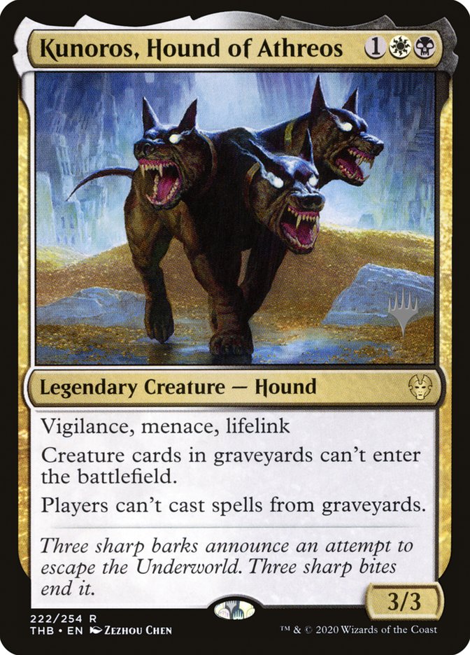 Kunoros, Hound of Athreos (Promo Pack) [Theros Beyond Death Promos] | Card Citadel